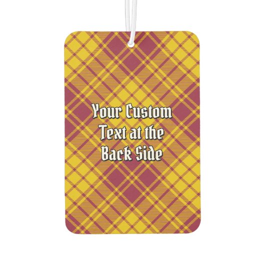 Désodorisant Pour Voiture Clan MacMillan Crest sur le tatan de robe (Dos)