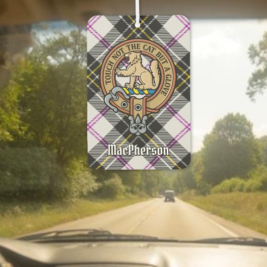 Désodorisant Pour Voiture Clan MacPherson Crest sur le tatan de robe