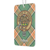 Désodorisant Pour Voiture Clan Pollock Crest sur Tartan (Gauche)