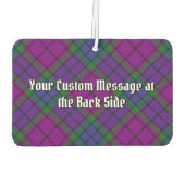 Désodorisant Pour Voiture Clan Wardlaw Crest sur Tartan (Dos)