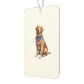 Désodorisant Pour Voiture Classic Patriotic Golden Retriever Vintage Shirt 2 (Gauche)