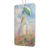Désodorisant Pour Voiture Claude Monet - Femme avec un parasol face à droite (Gauche)