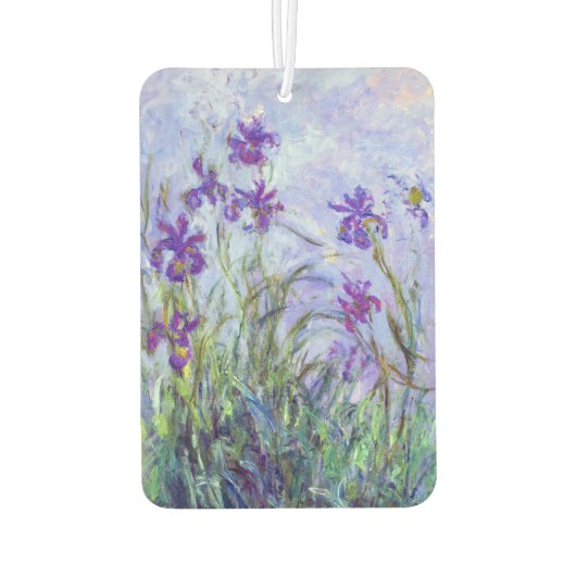 Désodorisant Pour Voiture Claude Monet - Lilac Irises / Iris Mauves (Dos)