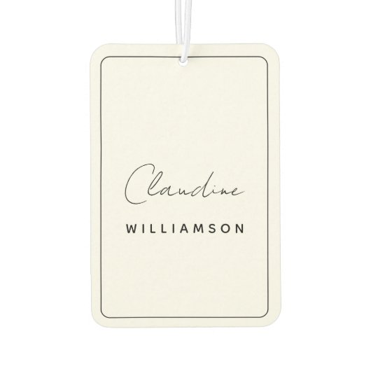 Désodorisant Pour Voiture Claudine Williamson (Dos)