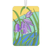 Désodorisant Pour Voiture Cloches bleues dans la forêt (Dos)