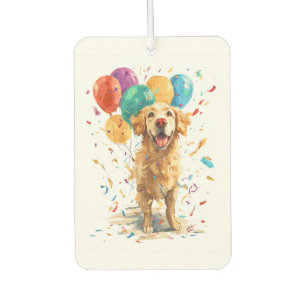 Désodorisant Pour Voiture Clown Retriever � Chien de Cirque avec Ballons