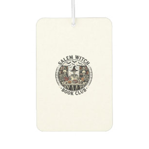 Désodorisant Pour Voiture Club de lecture de Salem Witch Livre Squelette Vin