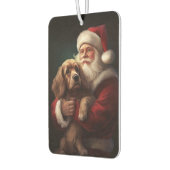 Désodorisant Pour Voiture Cocker Spaniel avec Noël Festif du Père Noël (Gauche)