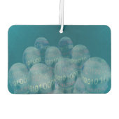 Désodorisant Pour Voiture code binaire, homme et communications numériques. (Dos)