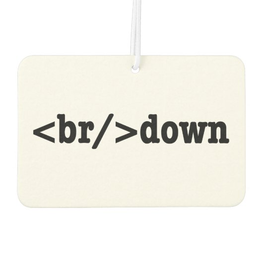 Désodorisant Pour Voiture code HTML (Dos)