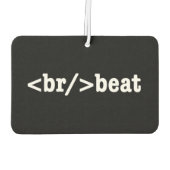 Désodorisant Pour Voiture code HTML breakbeat (Dos)