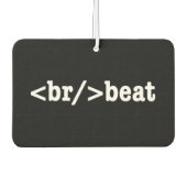 Désodorisant Pour Voiture code HTML breakbeat (Devant)