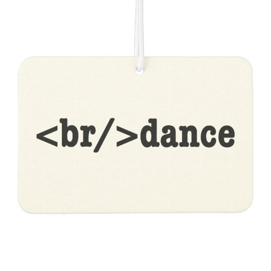 Désodorisant Pour Voiture code HTML de rupture (Devant)