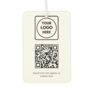 Désodorisant Pour Voiture Code QR blanc Entreprise professionnelle simple