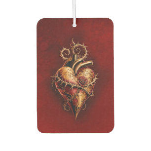Désodorisant Pour Voiture Coeur de passion romance et amour.