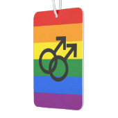 Désodorisant Pour Voiture Coeur gay pride (Gauche)