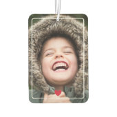 Désodorisant Pour Voiture Coeur rouge mignon avec photo (Dos)