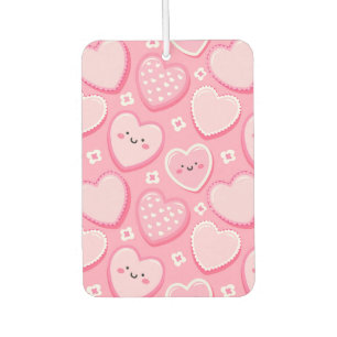 Désodorisant Pour Voiture Coeurs et fleurs roses mignons Air Freshener