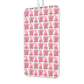 Désodorisant Pour Voiture Coeurs Gnomes roses Bois Scandinave Cute (Gauche)