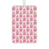 Désodorisant Pour Voiture Coeurs Gnomes roses Bois Scandinave Cute (Dos)