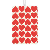 Désodorisant Pour Voiture Coeurs rouges Motif, Romantique, Amour (Dos)