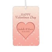 Désodorisant Pour Voiture Coeurs Valentines (Devant)