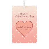 Désodorisant Pour Voiture Coeurs Valentines (Dos)