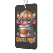 Désodorisant Pour Voiture Coffee First Coffee Lover Gifts  (Gauche)