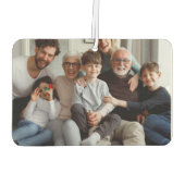 Désodorisant Pour Voiture Collage de script familial Chic (Dos)