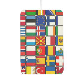 Désodorisant Pour Voiture Collage international des drapeaux, drapeaux du mo (Devant)