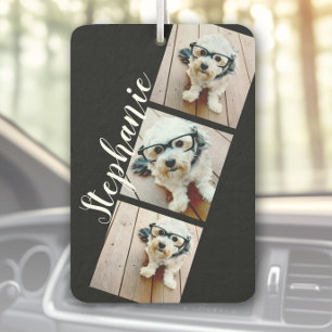 Désodorisant Pour Voiture Collage photo personnalisé - 3 photos bande film n