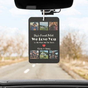 Désodorisant Pour Voiture Collage photo personnalisé 'Nous t'aimons' Moderne