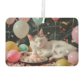 Désodorisant Pour Voiture Conception de célébration d'anniversaire de chat a (Dos)
