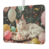 Désodorisant Pour Voiture Conception de célébration d'anniversaire de chat a (Gauche)