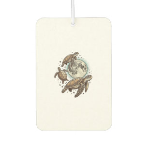 Désodorisant Pour Voiture Conception de chemise de gravure de tortue de mer