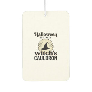 Désodorisant Pour Voiture Conception de chemise de ville d'Halloween de chât