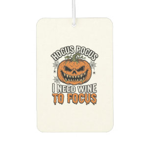 Désodorisant Pour Voiture Conception de chemise Halloween Citrouille de vin 