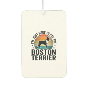 Désodorisant Pour Voiture Conception de chemise pour amateur de chien Boston