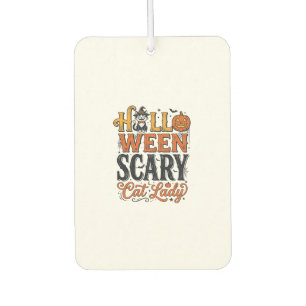 Désodorisant Pour Voiture Conception de chemise pour chat vintage Halloween