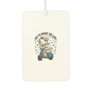 Désodorisant Pour Voiture Conception de chemise vintage Funny Goose Scooter