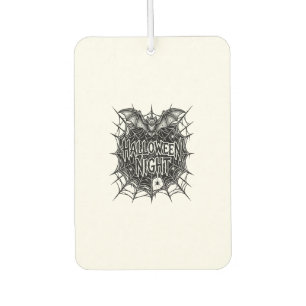 Désodorisant Pour Voiture Conception de chemise vintage Halloween Night Bat