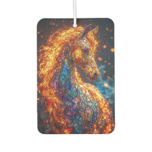 Désodorisant Pour Voiture Conception de cheval en vitrail
