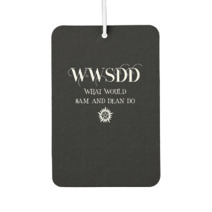 Désodorisant Pour Voiture Conception de citation WWSDD avec symbole de solei