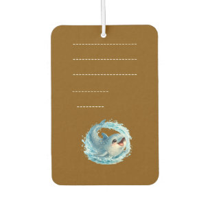 Désodorisant Pour Voiture Conception de conservation de l'océan de baleine l