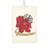 Désodorisant Pour Voiture Conception de dés barbares (Dos)