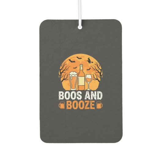 Désodorisant Pour Voiture Conception de fête de boisson et de fantômes d'Hal (Devant)