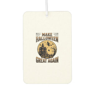 Désodorisant Pour Voiture Conception de maison hantée Halloween Vintage Grea
