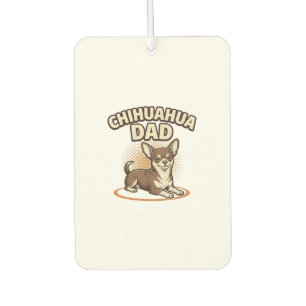 Désodorisant Pour Voiture Conception de papa Chihuahua Gravure vintage pour