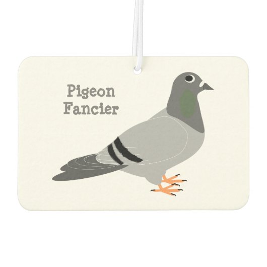 Désodorisant Pour Voiture Conception de pigeon personnalisée (Dos)