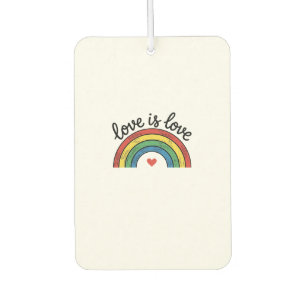 Désodorisant Pour Voiture Conception de t-shirt à coeur arc-en-ciel vintage 